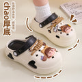Summer height-increasing beach shoes and sandals, independent best selling2025 student fashion outwear, thick-soled crocs for women