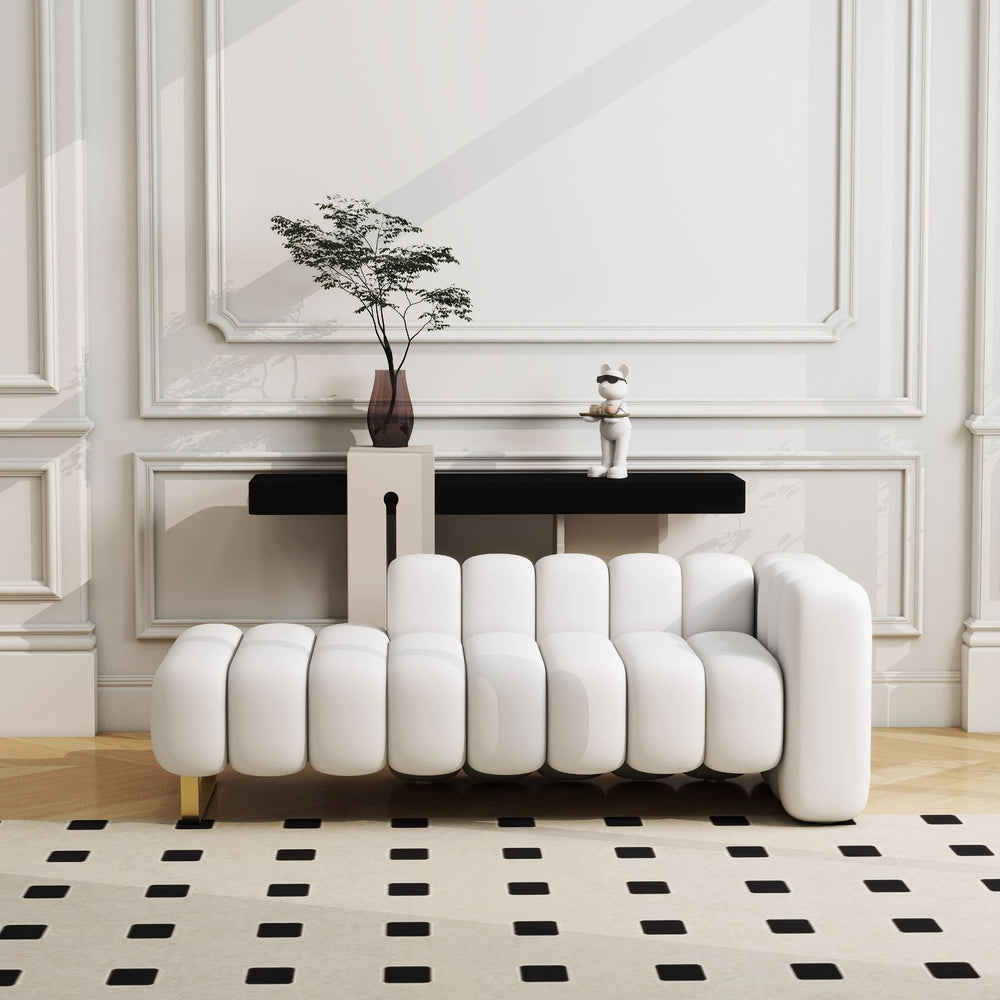 Accessible luxury italian velvet fabric backrest bed end stool modern bedroom chaise lounge sofa creative shoe changing stool