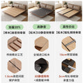 Ear bed master bed retro solid wood upholstered bed modern simple down edge bed