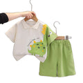 Boys' summer short-sleeve outfit:  new arrival - stylish, breathable clothing for little boys, trendy two-piece summer set