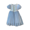 Girls' sleeveless summer dress  spring new arrival princess dress mesh off-shoulder sleeves pearl embellished skirt trendy