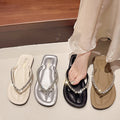 Influencer-approved flip-flops: new summer collection - trendy, versatile, soft-soled, flat, high-end rhinestone slides for women