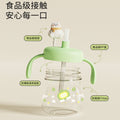 New cute kids' home water cup, baby straw cup for 1-3 year olds, cartoon straw training cup