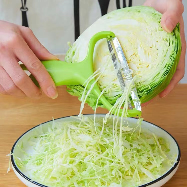 Stainless steel large peeler - multi-purpose vegetable peeler for carrots, potatoes, and more - also slices cabbage, red cabbage, and other greens