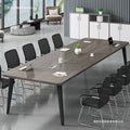 Minimalist modern conference table, long table, small meeting room training table, simple workstation, office desk and chair set