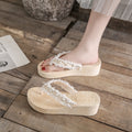 Women's summer slippers: stylish, versatile, and height-boosting flip-flops - perfect for beach and everyday wear