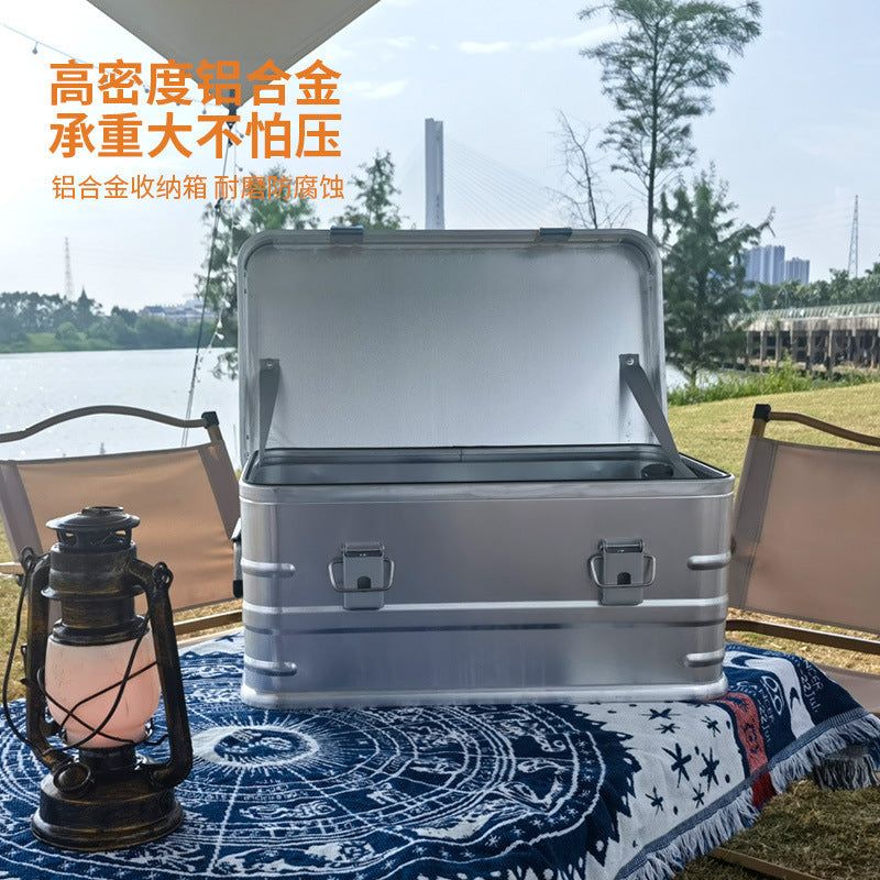 Professional toolbox all-aluminum alloy three-piece set, hardware tool storage box combination, various specifications in stock