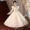 Girls' evening gown princess dress - new  birthday tutu dress for hosts, piano performances, and stage shows