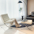 Designer retro barcelona chair modern casual genuine leather barcon italian stylish single casual chair