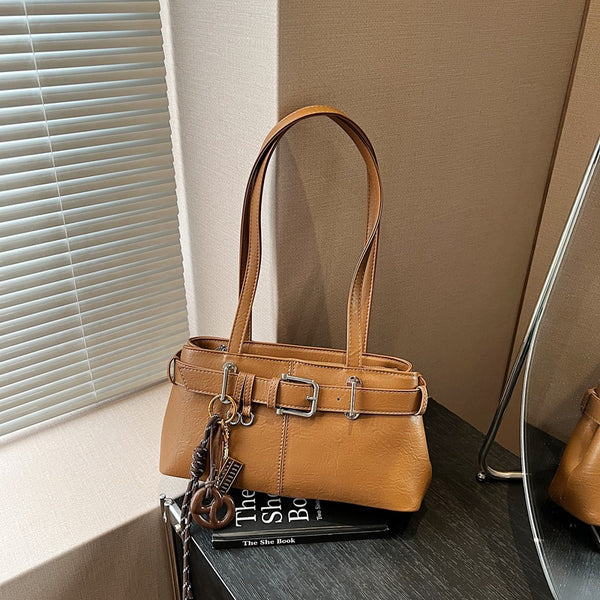 Premium Spice Girl Portable Tote Bag Women's 2025 Autumn and Winter New Niche Design Retro Versatile Commuter Shoulder Bag