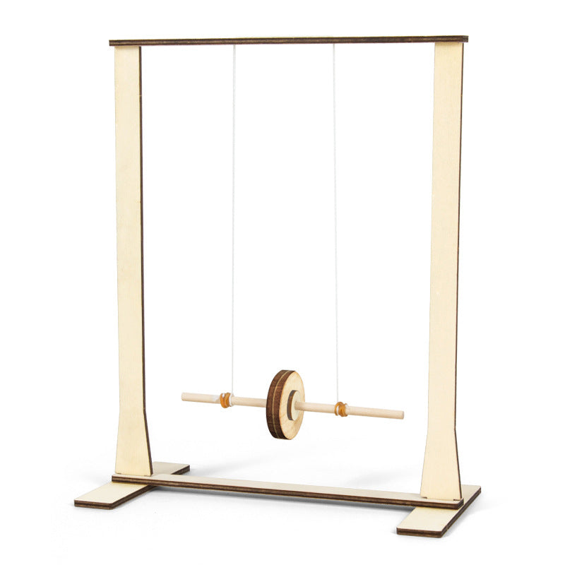 Science experiment DIY Maxwell rolling pendulum energy conversion kinetic energy potential energy physics gravity children's technology production