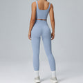 Lulu-inspired lycra yoga outfit set - premium feel, barely-there comfort, high-elasticity, tight-fitting activewear two-piece set for women