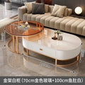 Gold frame white cabinet: fish belly white + brown glass