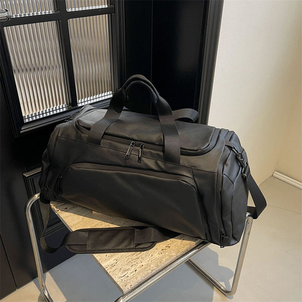 Fitness bag Women's independent shoe compartment Dry and wet separation bag Business trip handbag Short trip backpack Sports training bag