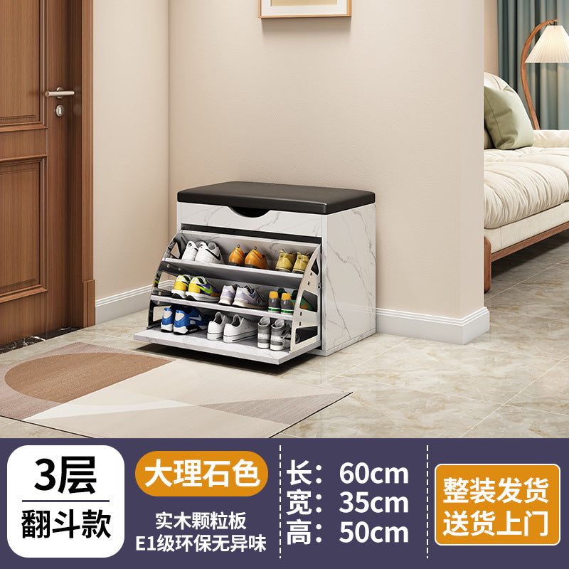 new arrival: bestselling flip-top shoe cabinet - home entryway shoe bench, shoe rack, and stool combo - all-in-one seating & space-saving storage