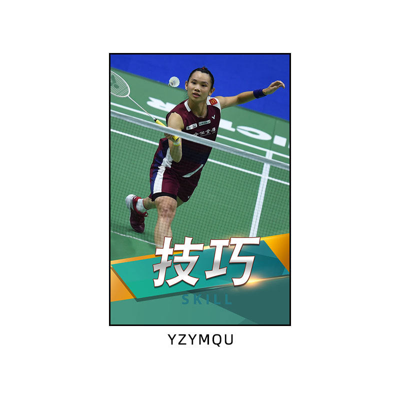 Badminton hall star poster mural Li Zongwei hanging painting ball sports stadium Lin Dan Chen Yufei decorative painting