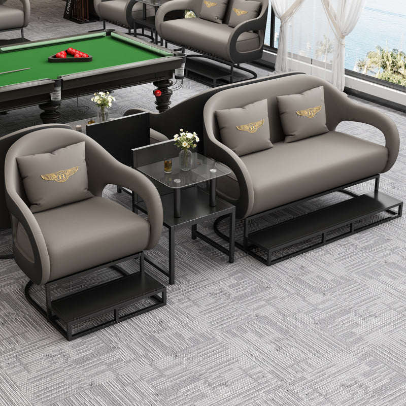 Accessible luxury billiard hall sofa billiard room viewing chair competition special booth watching the game new arrival high-end table and chair combination