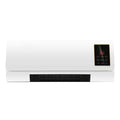 Wall-mounted space heater - home use, dual heating/cooling, wide-angle heating, smart remote control, timer function, electric heater