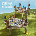 Kids electric magnetic fishing toy board game fishing platform fish pond fishing rod fishing puzzle family boy girl toy