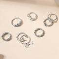 Wholesale heart rings: european & american cross-border jewelry, personalized alloy rings with diamond accents, fishtail & star stackable rings, high-end women's finger rings