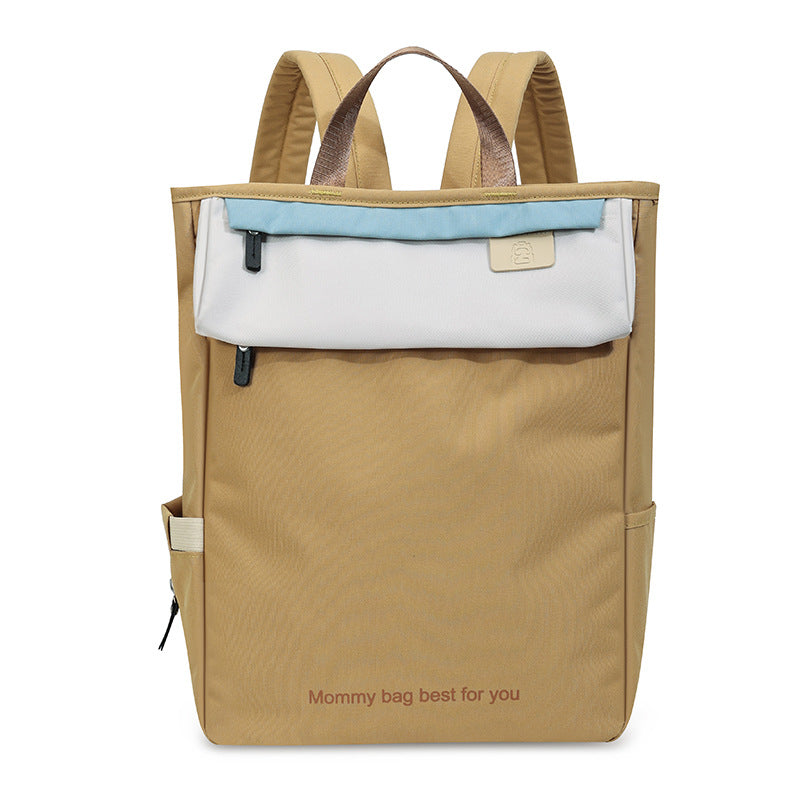 Cross-border women's mommy bag new multi-functional waterproof large-capacity storage bag simple casual college student backpack