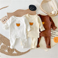 new korean style ins-style spring/autumn baby thermal underwear set - belly protection, loungewear, and sleepwear
