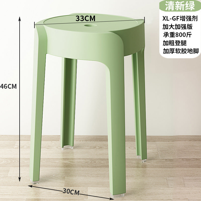 Scandinavian plastic chair thickenedfor home stool restaurant dining table chair casual desk study classy back chair bench