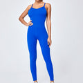 Influencer-style criss-cross strap bodysuit yoga outfit - sexy, quick-dry, full body workout suit for women - butt-lifting aerial yoga apparel