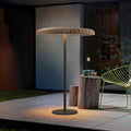 Outdoor waterproof woven solar lawn lamp b&b terrace rooftop restaurant arrangement lamp house courtyard floor lamp