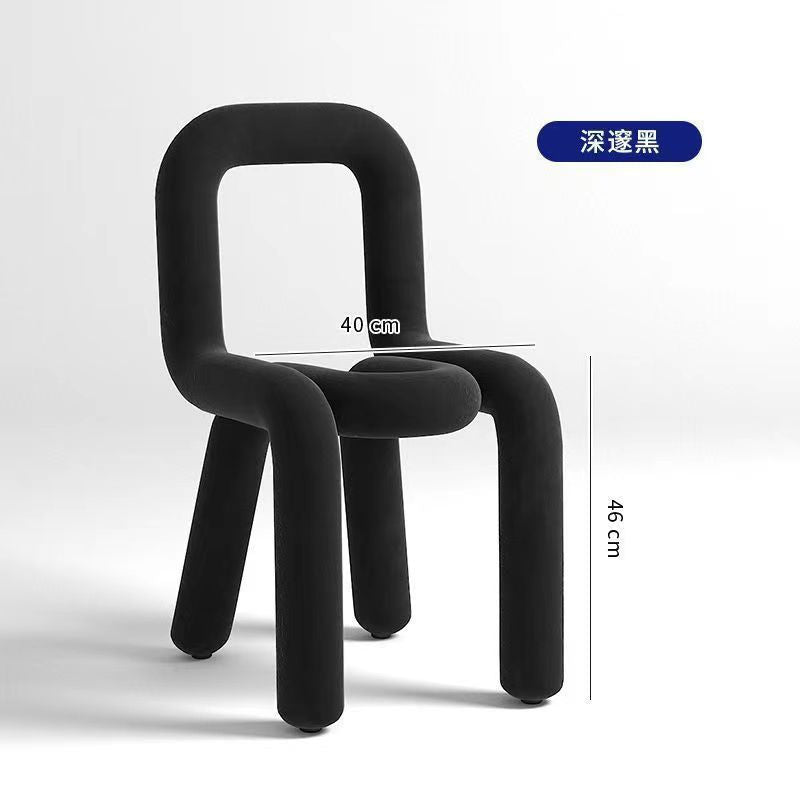 Bold Chair椅子创意网红化妆凳子个性休闲异形椅服装店设计师餐椅