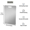 304 stainless steel cutting board antibacterial cutting board double-sided mildew-proof chopping board for home thickened chopping board rolling board