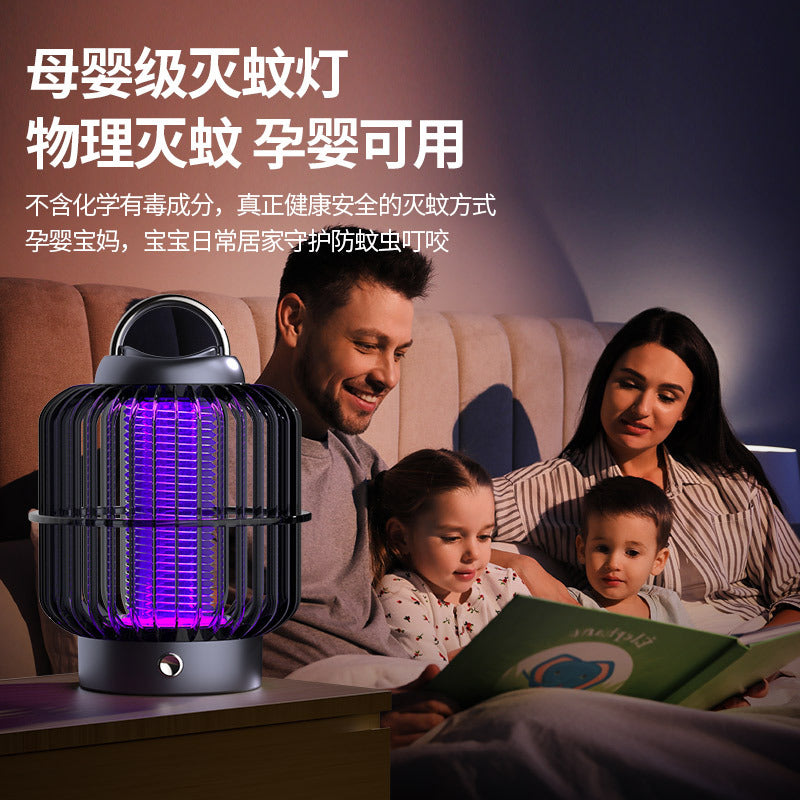 solar mosquito killer lamp usb rechargeable mosquito killer electric shock indoor household mosquito repellent outdoor fly killer dropshipping