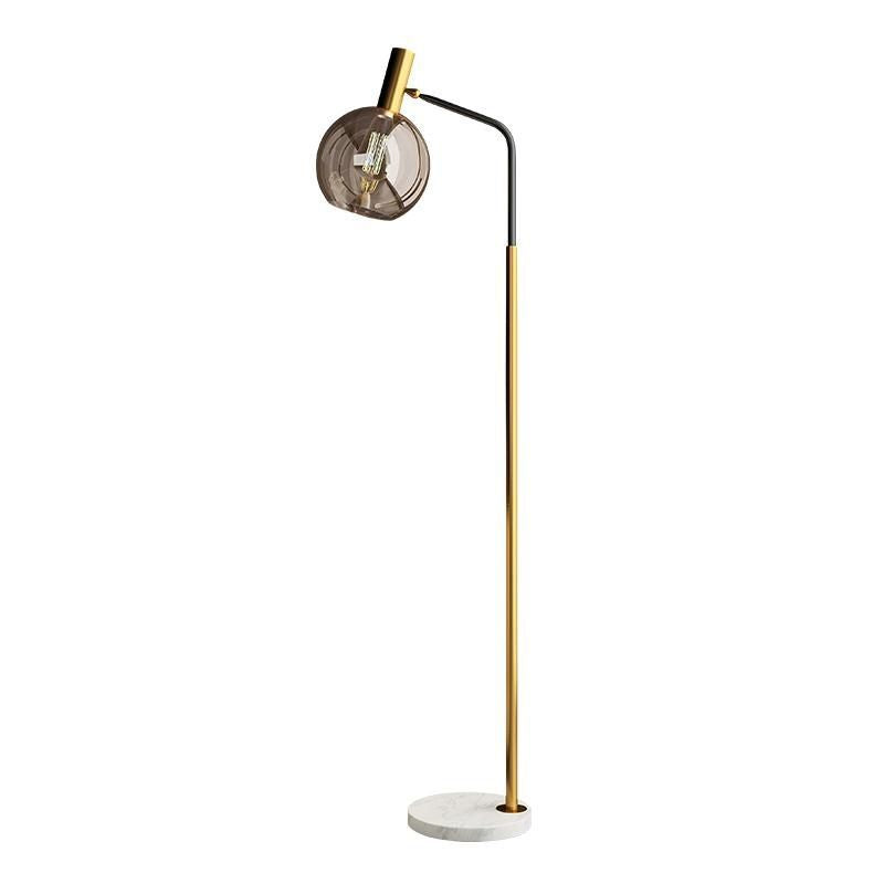 American scandinaviancasual floor lamp living room sofa side bedroom bedside study light luxury glass reading vertical table lamp