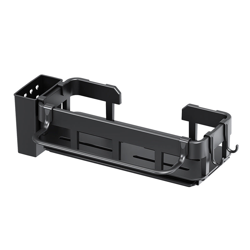 Sponge rack, carbon steel, kitchen sundries, detergent storage rack, rag rack, wall-mounted sink drain rack
