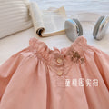 Girls'  spring new arrival: stylish and exquisite embroidered doll blouse - trendy autumn outfit for baby girls, spring and autumn shirt