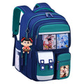 New nezha backpack for boys and girls, grades 1-6: spine protection, lightweight design, and extra-large capacity