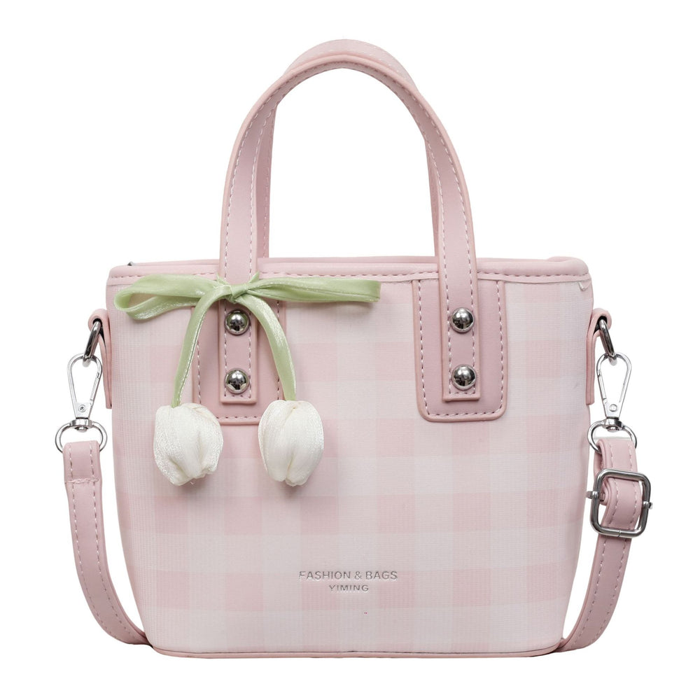 This year's trendy handbags for women: 2026 new arrivals featuring versatile plaid bucket bags, artistic floral shoulder bags, and crossbody bags