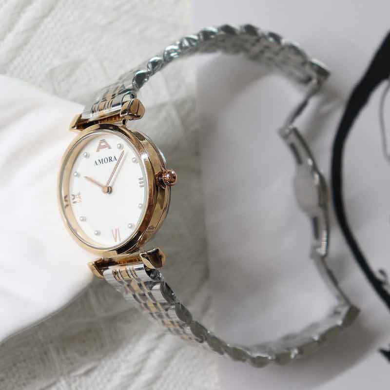 Anima minimalist chic exquisite elegant light luxury stainless steel quartz pearl watch - women's waterproof wristwatch