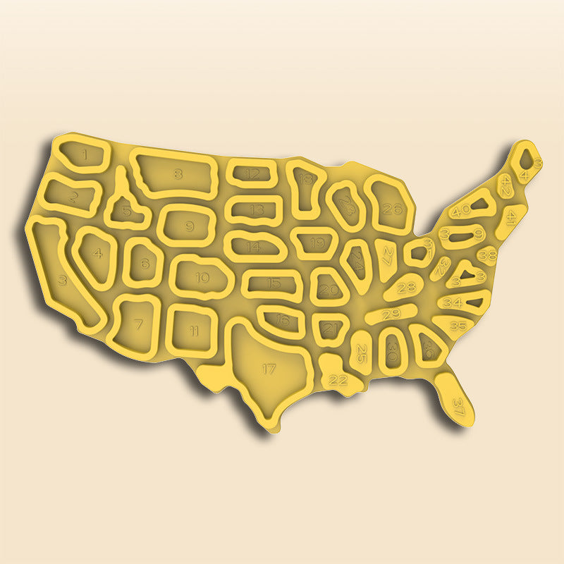 Cross-border Sensory Activity Board Silicone Decompression Toy Educational Children's Sensory Activity Decompression Board