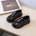 Kids' british style leather shoes -  spring/autumn new collection - girls' loafers - fashionable, versatile, retro slip-on flats