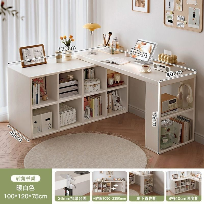 Corner desk home study table bedroom girls dressing table bookcase all-in-one free combination corner computer desk