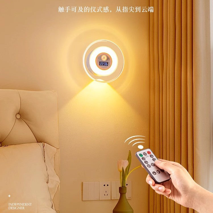 Atmosphere lamp bedroom mood wiring-free and punch-free bedside remote control smart sensor night light new arrival 2025
