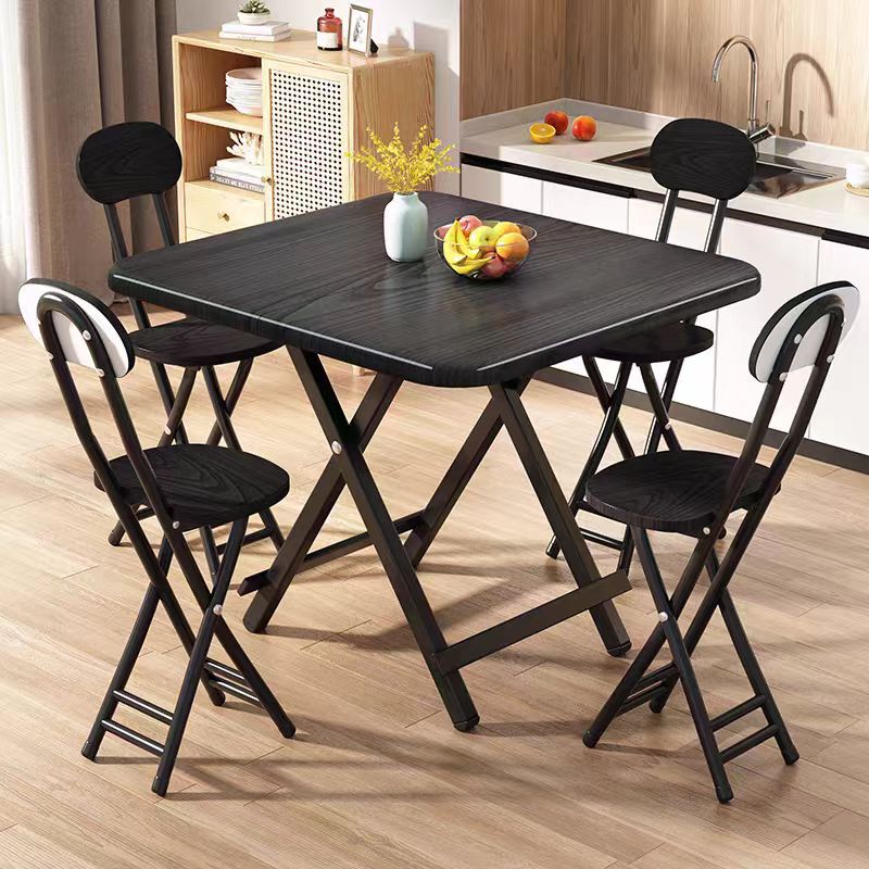 Foldable table dining table for home rectangular outdoor convenient stall table dining table suit combined with small square table