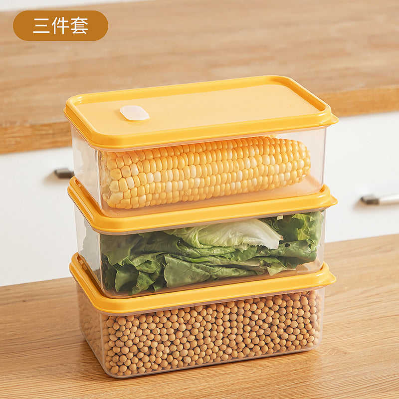 Kitchen Food Refrigerator Storage Box Transparent Sealed Fruit Food Fresh-keeping Box Food Grade Plastic Japanese Bento Box