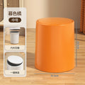 Flip-top trash can for home living room bathroom kitchen toilet large push-type double barrel large capacity round wastebasket