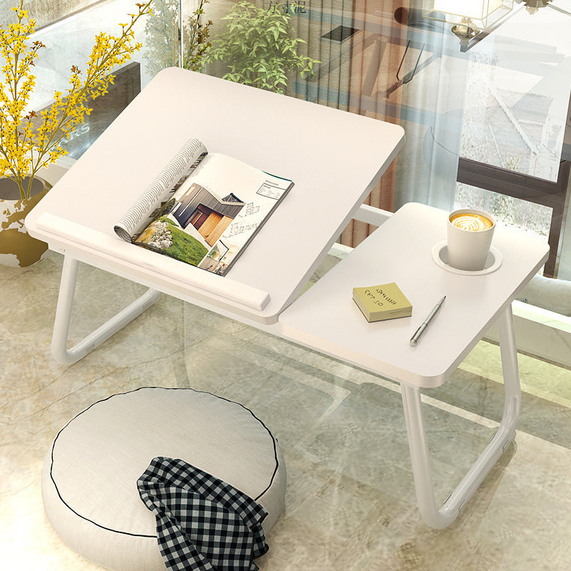 Adjustable laptop desk for bed, foldable lazy desk, student dorm study table, small study table