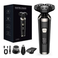 magnetic blade electric shaver for men - 4-in-1 kit, full body washable, rechargeable razor
