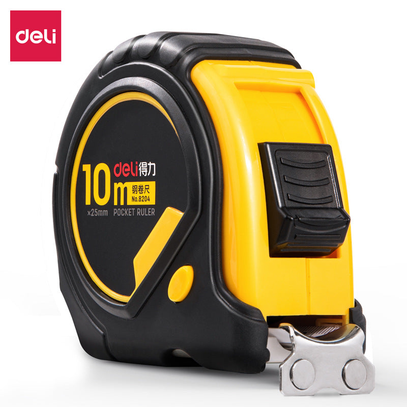 Deli 8204 steel tape measure 10m meter measurement accuracy ruler ruler ruler tape measure meter measure measuring tool meter ruler wholesale