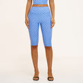 fashion style casual mid-pants women's clothing export polka dot printing tight cropped pants shopping sports mid-pants 4551