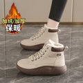 2025 women's winter collection: new trendy winter shoes - fleece-lined, extra thick cotton shoes, cold-weather warmth, casual chunky sole ankle boots